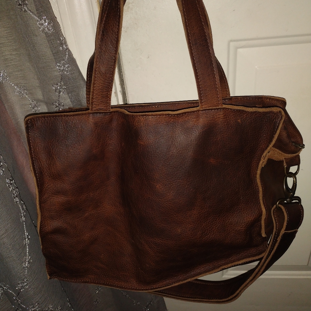 Large Leather Tote By Phil Mijn